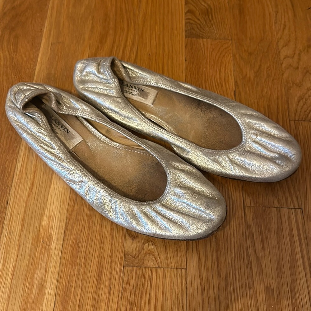 Lanvin Silver flats